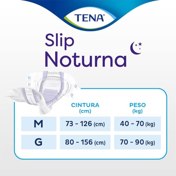 Fralda Geriátrica Tena Slip Noturna Tamanho G 7 Unidades - Image 4