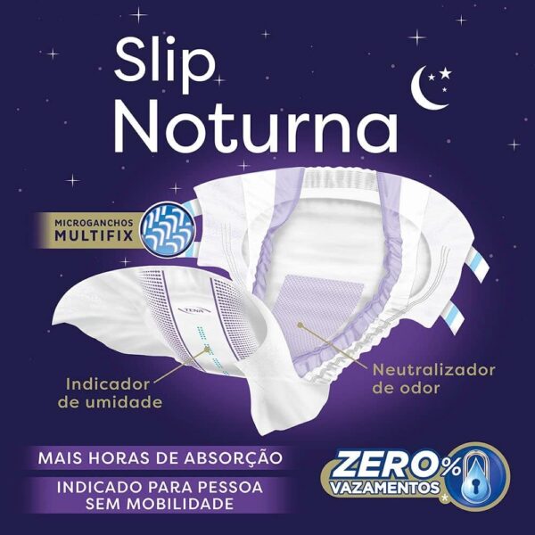 Fralda Geriátrica Tena Slip Noturna Tamanho G 7 Unidades - Image 3