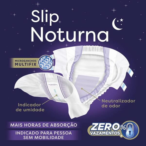 Tena Slip Noturna, Fralda Geriátrica para Incontinência Urinária, G - 16 unidades - Image 3